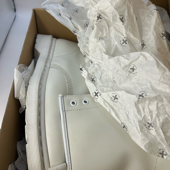 Dr. Martens 1460 Pascal Mono Smooth Leather Lace Up Boots- US:11M/12W, White, - Picture 7 of 16